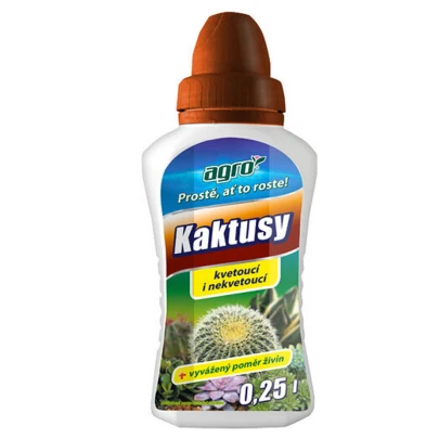 Kvapalné hnojivo pre kaktusy a sukulenty – Agro – 250 ml