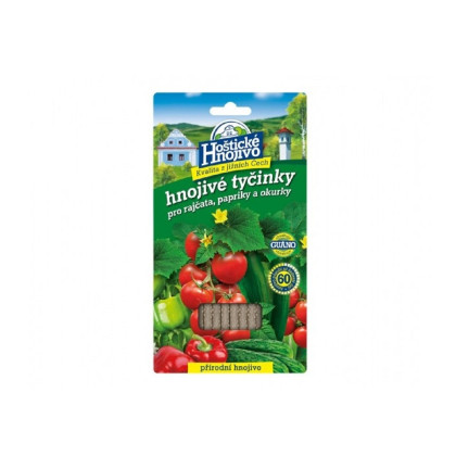 Tyčinkové hoštické hnojivo pre paradajky, papriky a uhorky - 20 ks