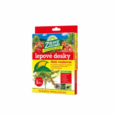 Lepiace dosky žltej farby na vošky - Zdravá záhrada - 5 ks