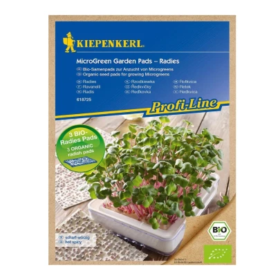 Microgreen - mikrozelenina - náhradné pláty BIO reďkovky - 3 ks