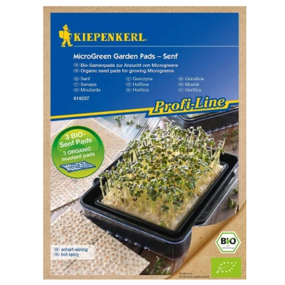 Microgreen - mikrozelenina - náhradné pláty BIO horčice - 3 ks